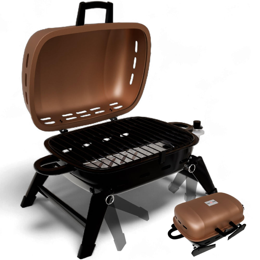 Gas One GPT-17B front view showing grill and large cooking area for easy meals