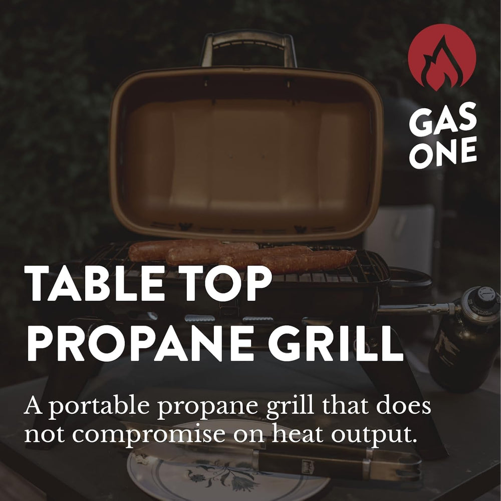 Gas One porcelain-coated grate close-up for easy release and simple cleaning