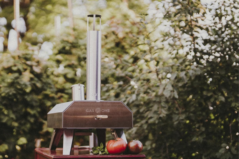 Gas One in backyard tailgate setting showing quick setup for gatherings