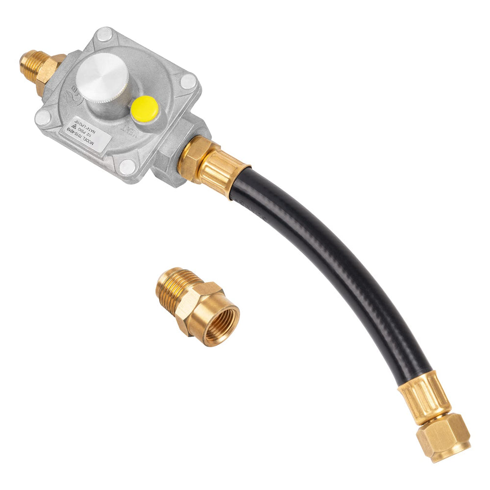 GASPRO front assembly showing compact regulator and secure fittings for safe pressure control