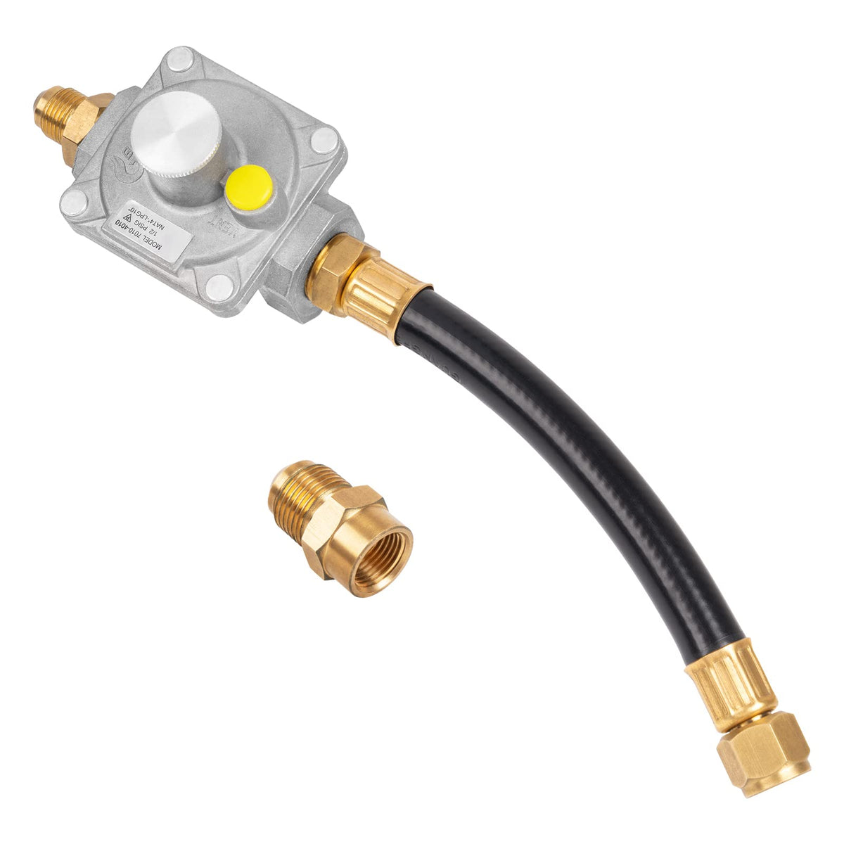 GASPRO front assembly showing compact regulator and secure fittings for safe pressure control
