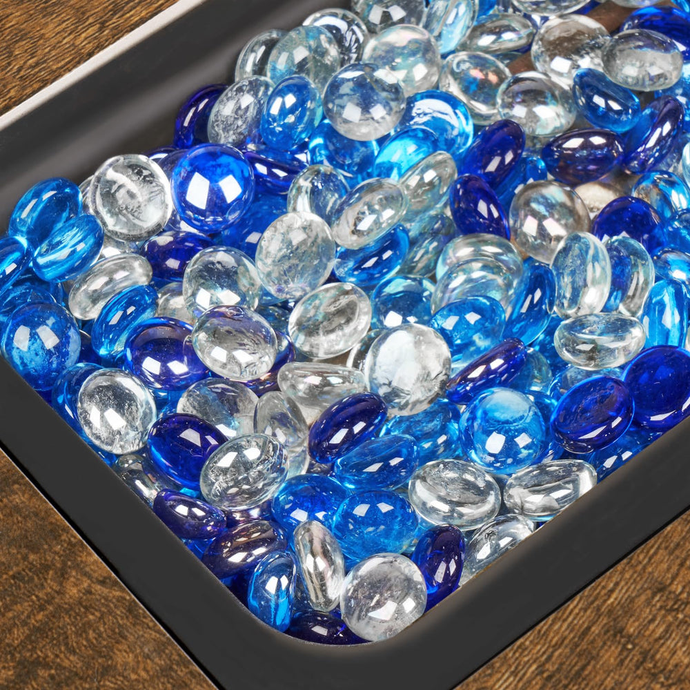 GASPRO glass beads in aquarium setting after rinse giving colorful accent