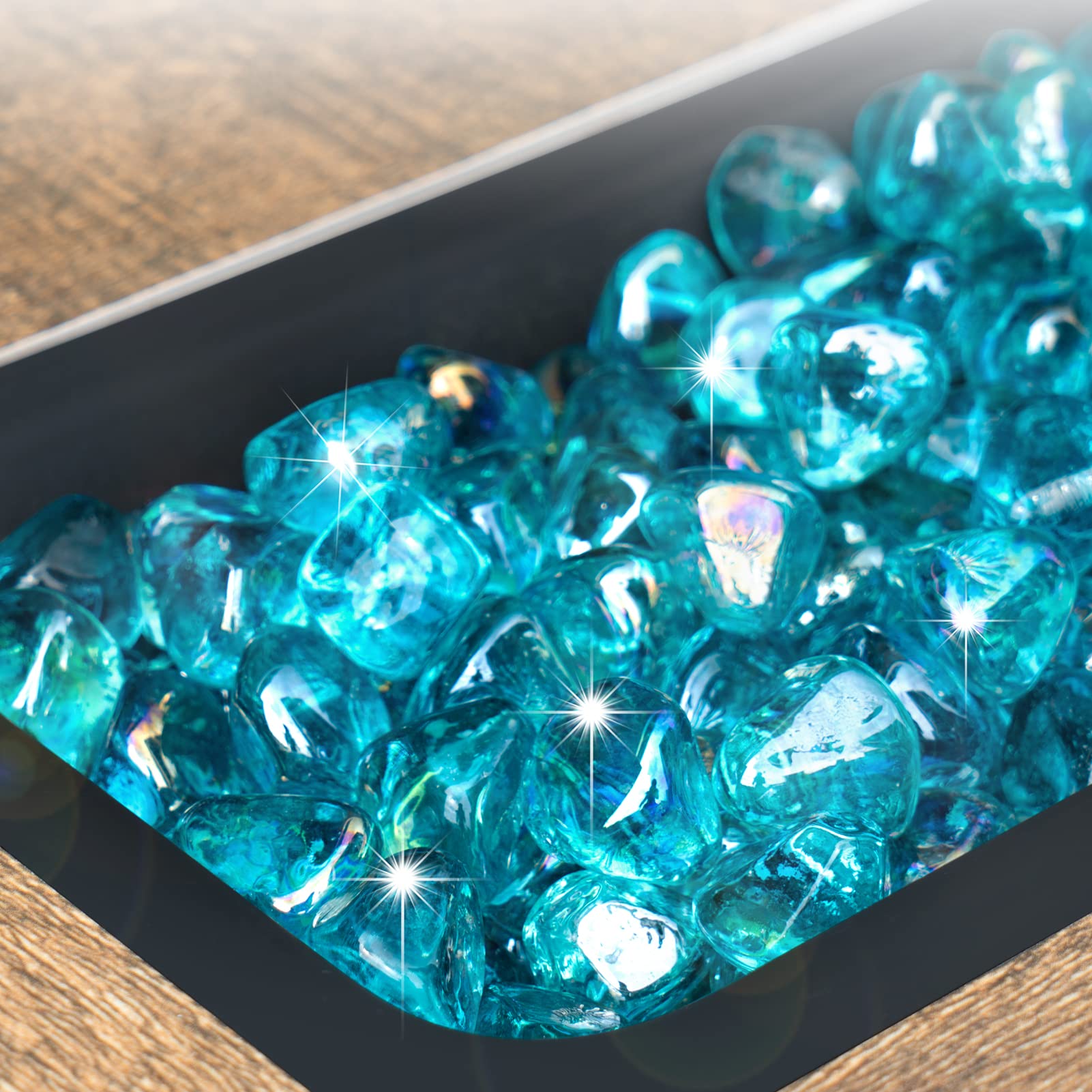 GASPRO scattered glass from bag showing consistent 1-inch size for even coverage