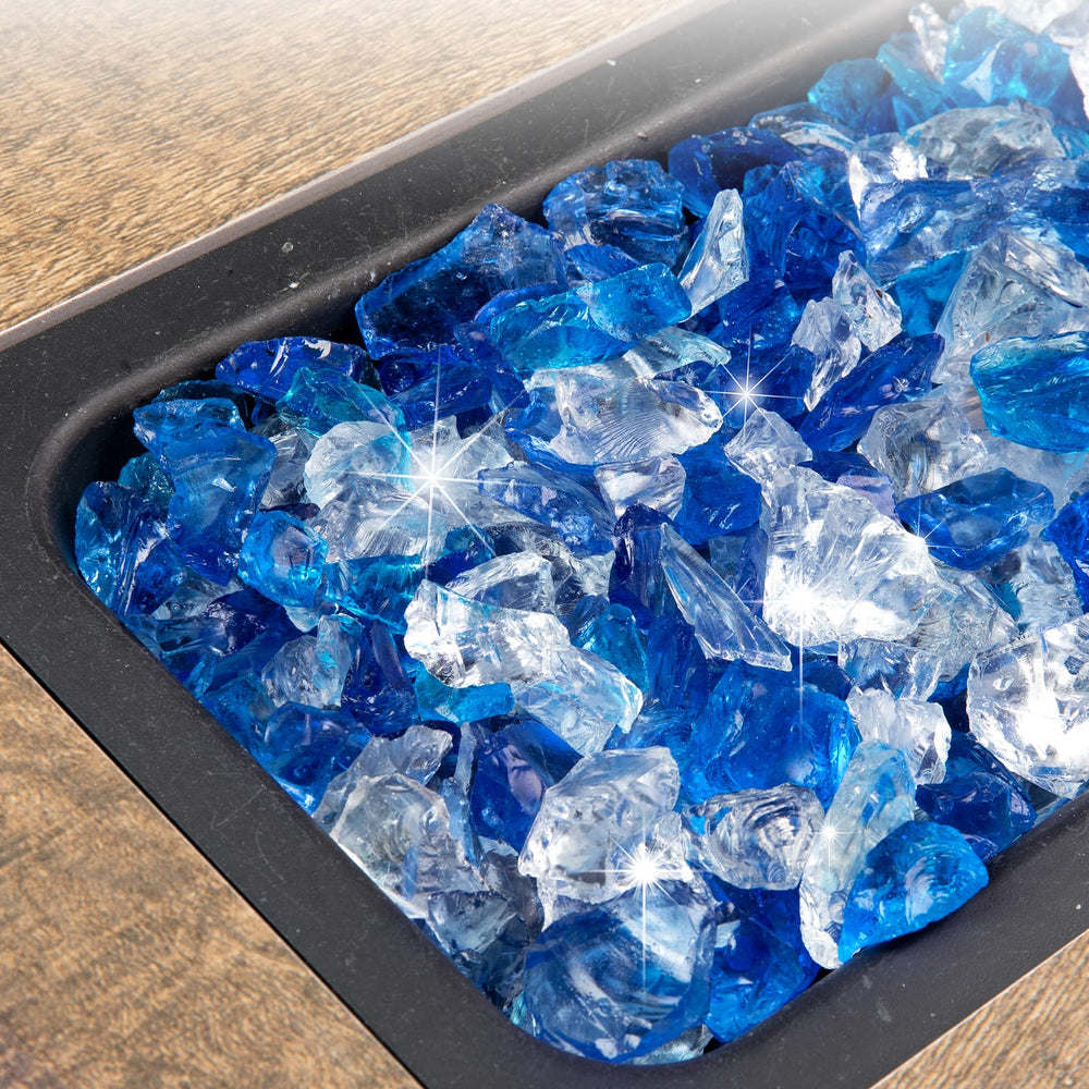 GASPRO close-up of 1/2 inch glass texture enhances sparkle benefit