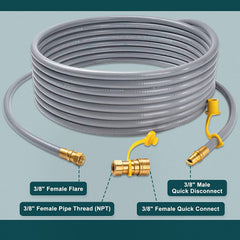 GASPRO close-up of solid-brass connector demonstrating corrosion resistance and tight seal benefit