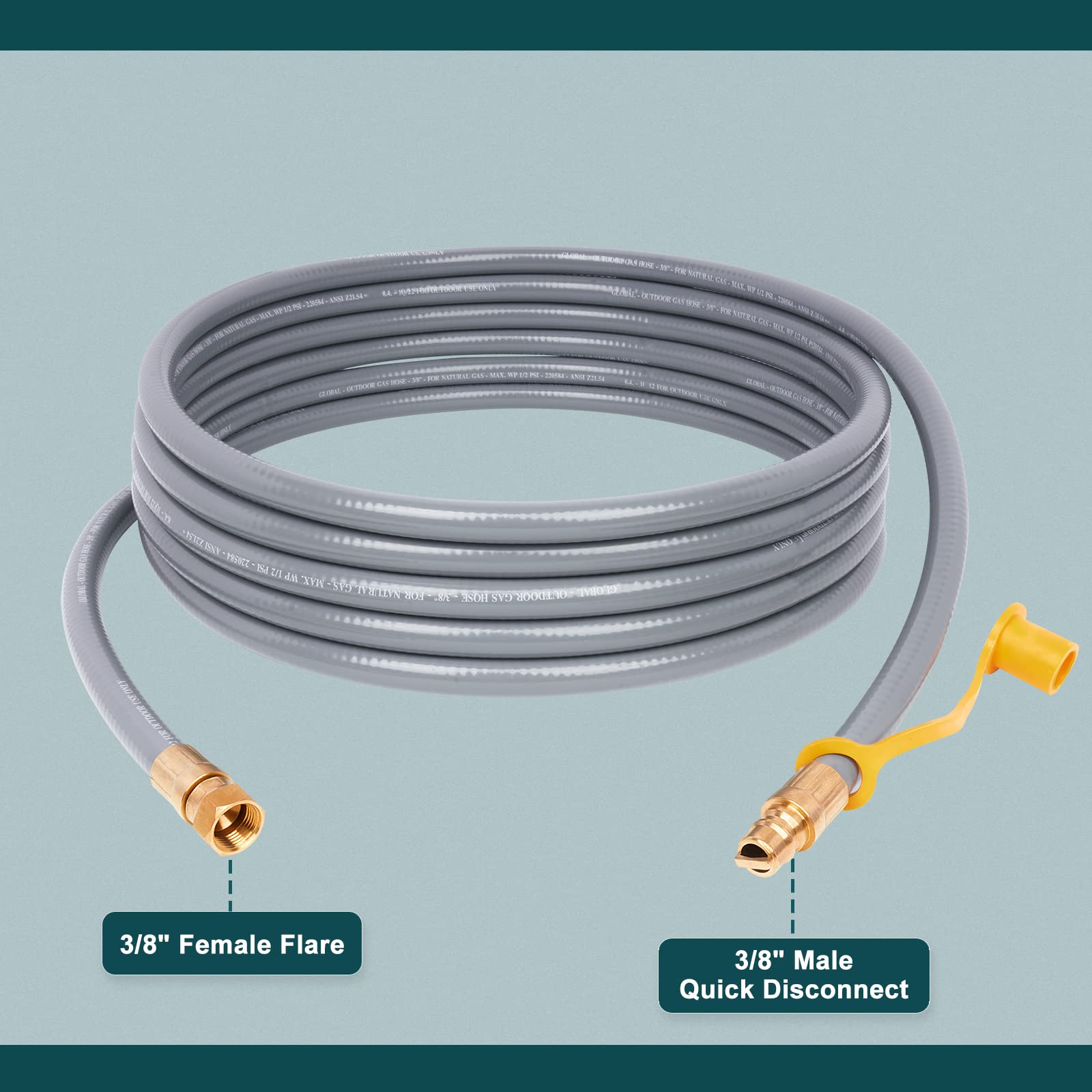 GASPRO brass fitting close-up showing tight, corrosion-resistant connection
