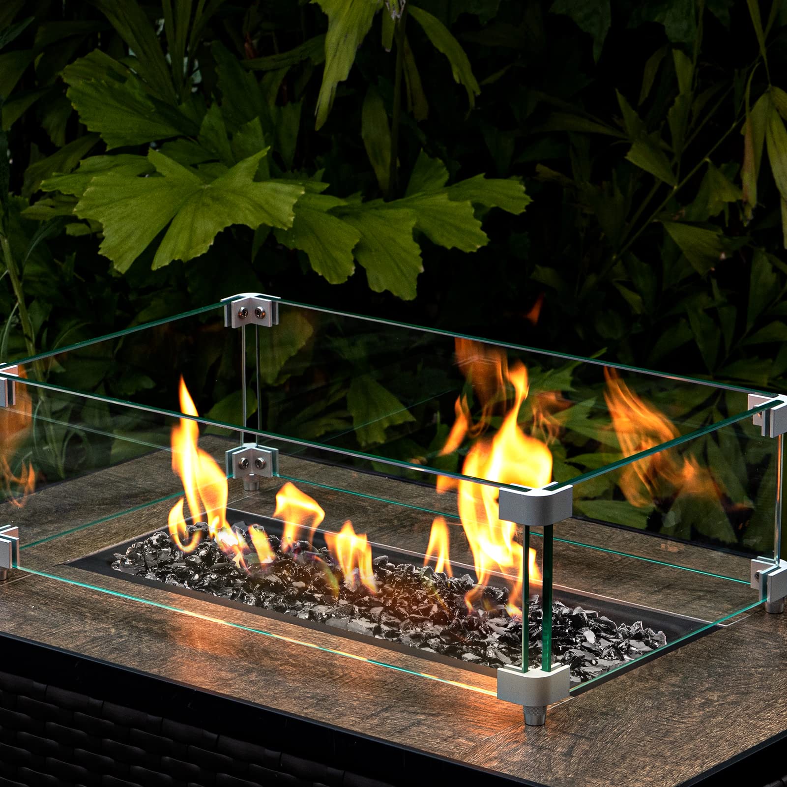 GASPRO installed on burner showing even coverage and concealed hardware