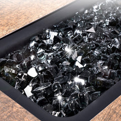 GASPRO close-up of 1/2-inch glass texture highlighting reflective sparkle