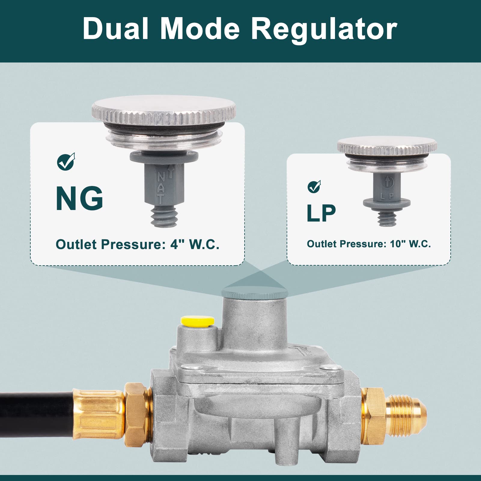 GASPRO metal diaphragm cover detail illustrating durable construction for reliable regulation