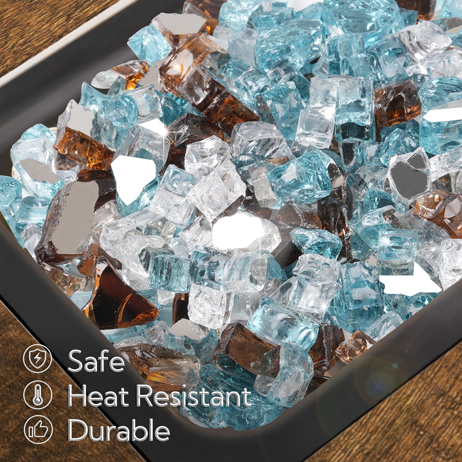 GASPRO close-up of reflective facets showing durable sparkle benefits