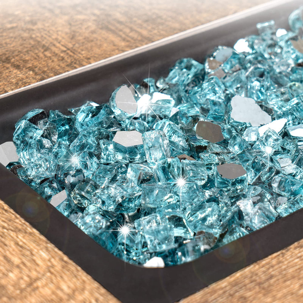 GASPRO close-up of mirrored glass chips highlighting sparkle and reflective benefit