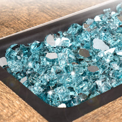 GASPRO close-up of mirrored glass chips highlighting sparkle and reflective benefit