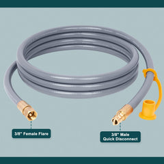 GASPRO close-up of solid brass connector ensuring reliable leak-free seal