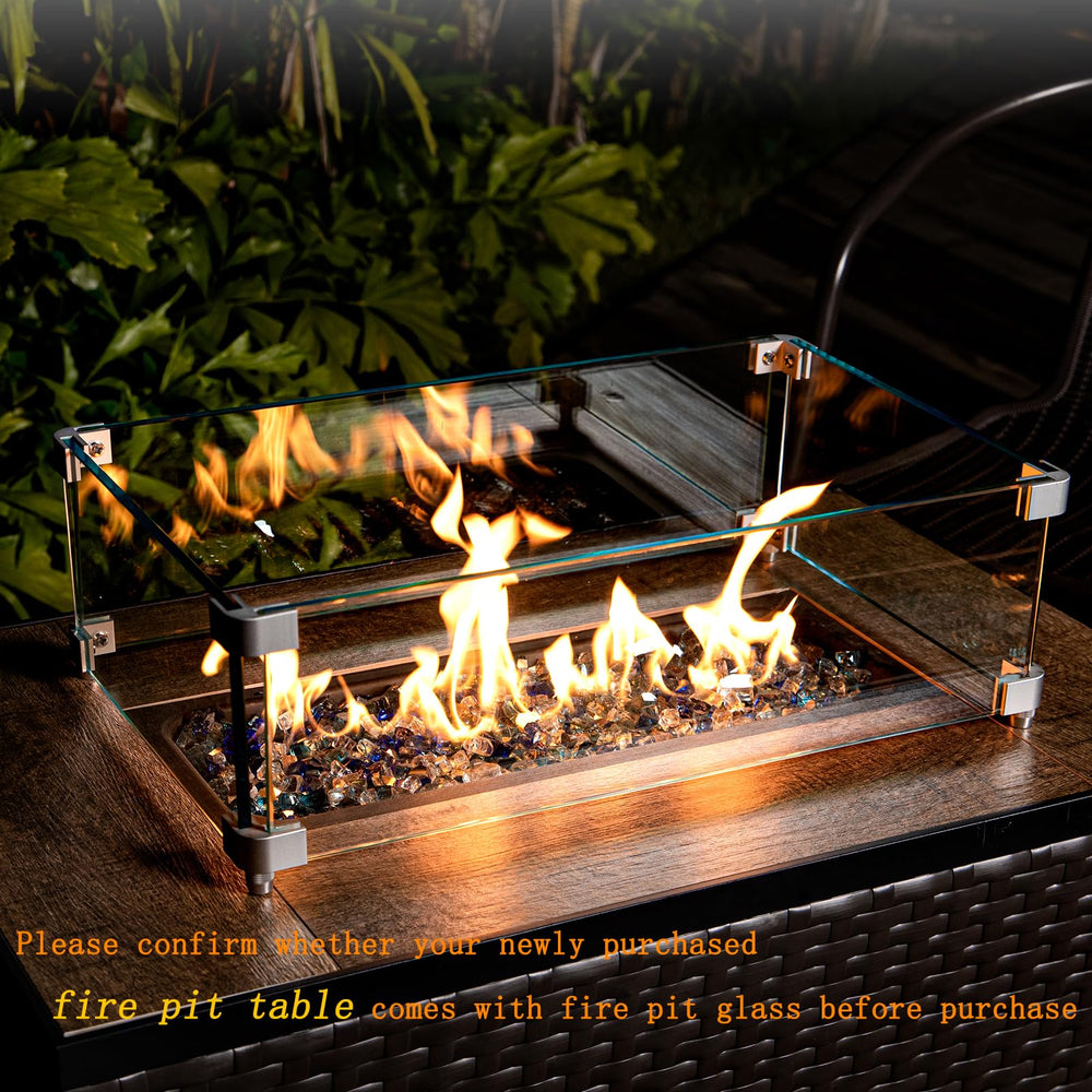 GASPRO glass with visible flames showing enhanced sparkle and brighter flames