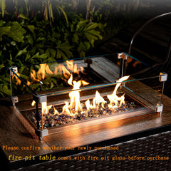 GASPRO glass with visible flames showing enhanced sparkle and brighter flames