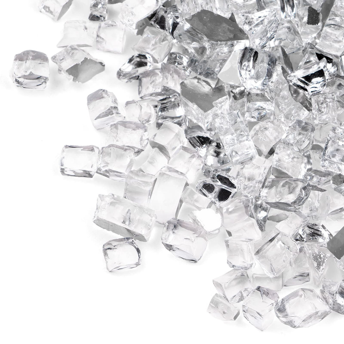 GASPRO front packaging showing 20 lbs clear fire glass and product benefit of modern look