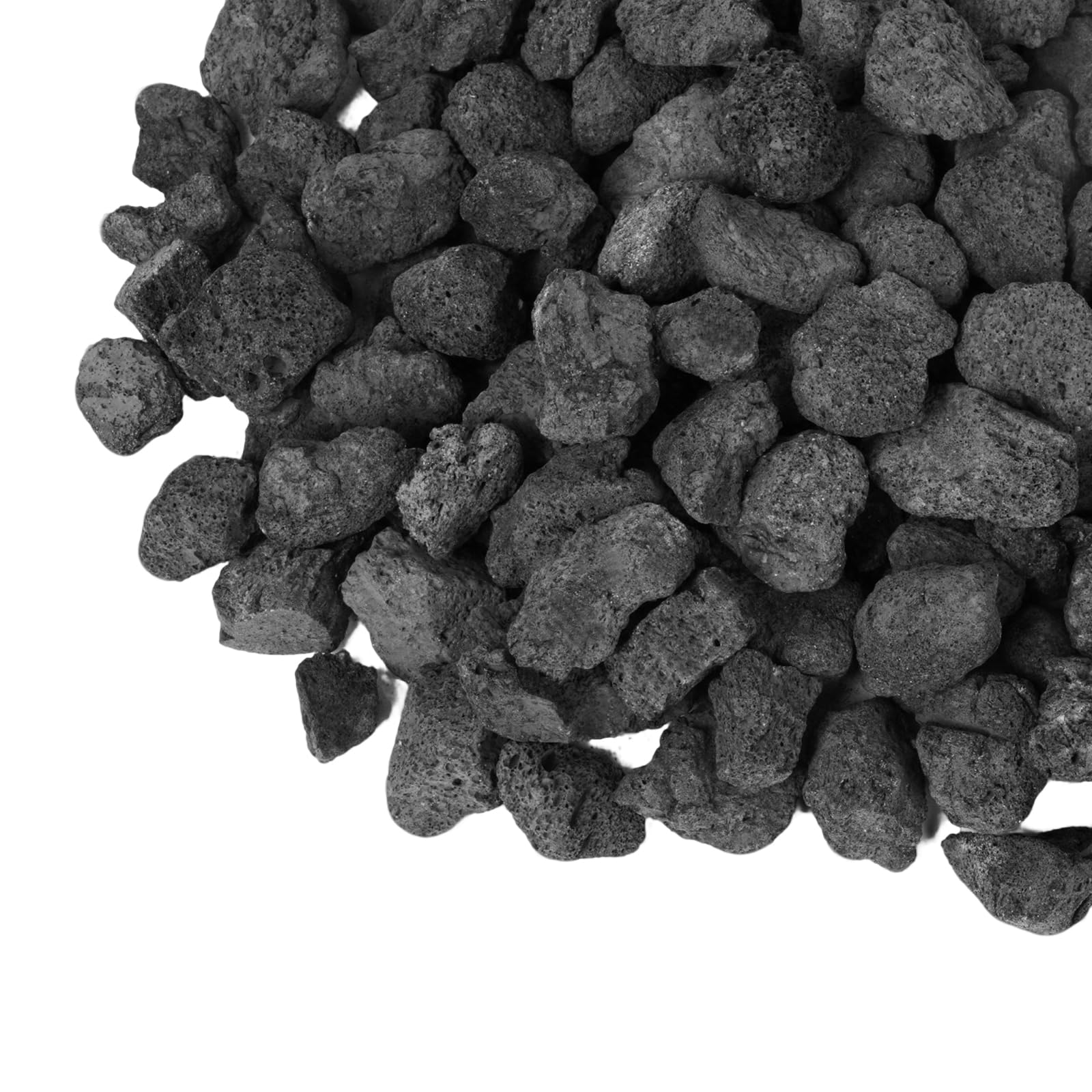 GASPRO front view of 10 lb lava rocks bag showing product branding and size benefit