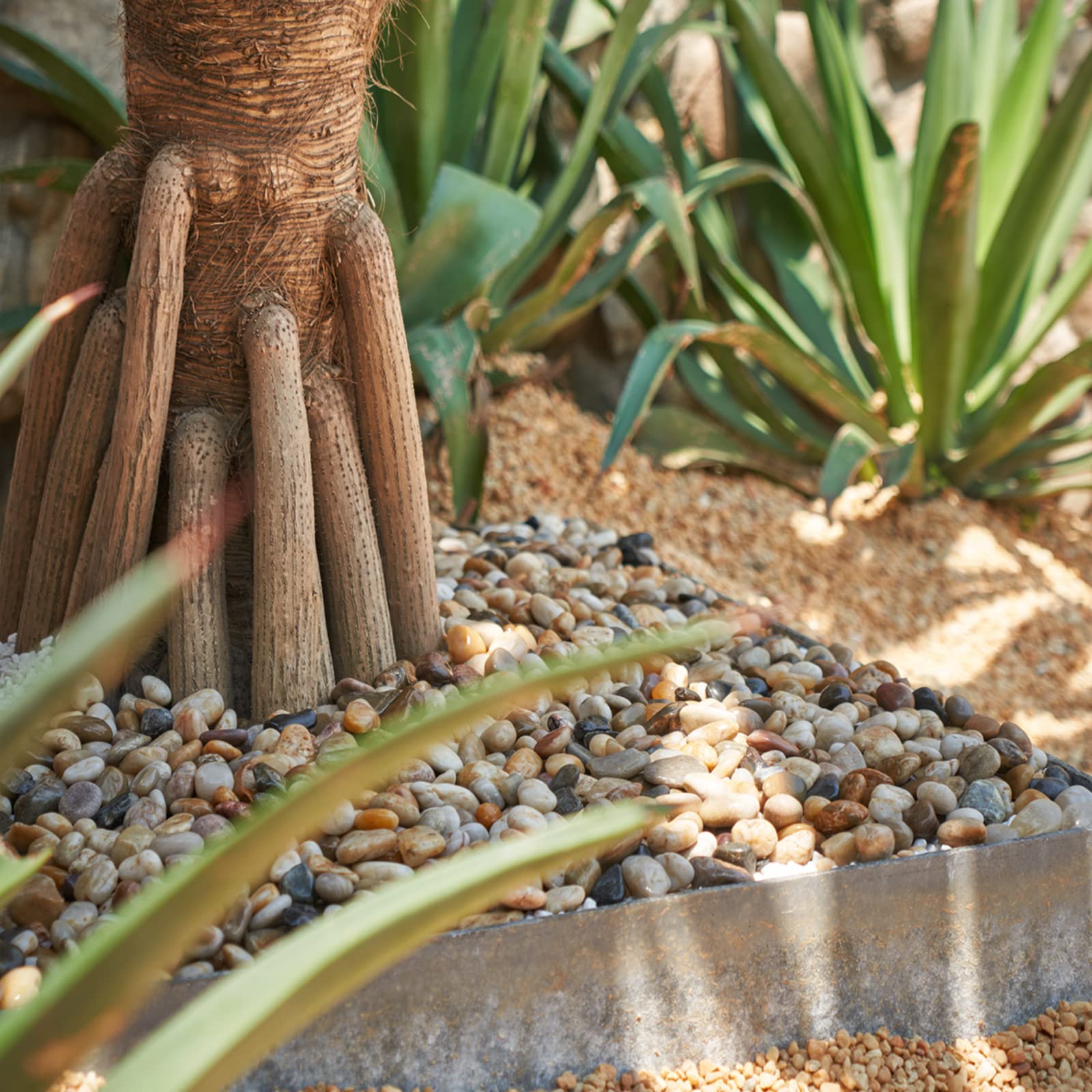 GASPRO stones used as garden border delivering tidy landscape look