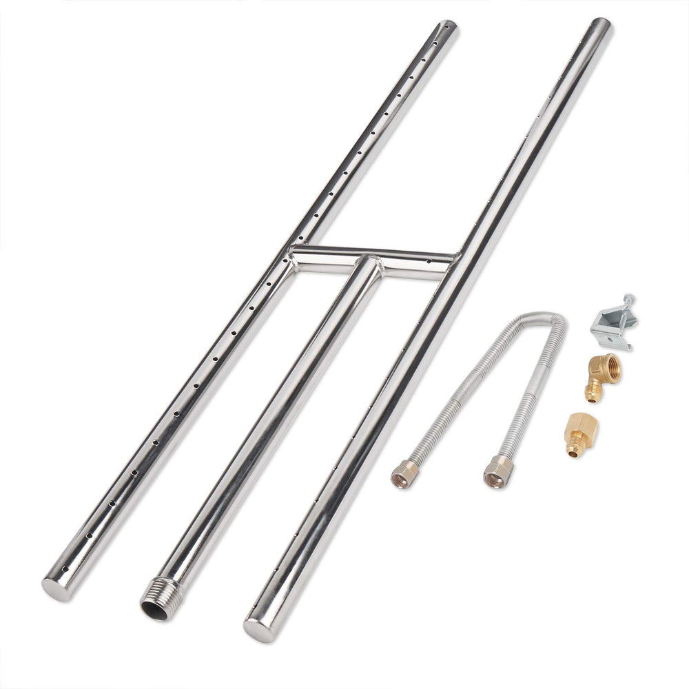 GASPRO front view of H burner showing full-length stainless steel profile and durable build