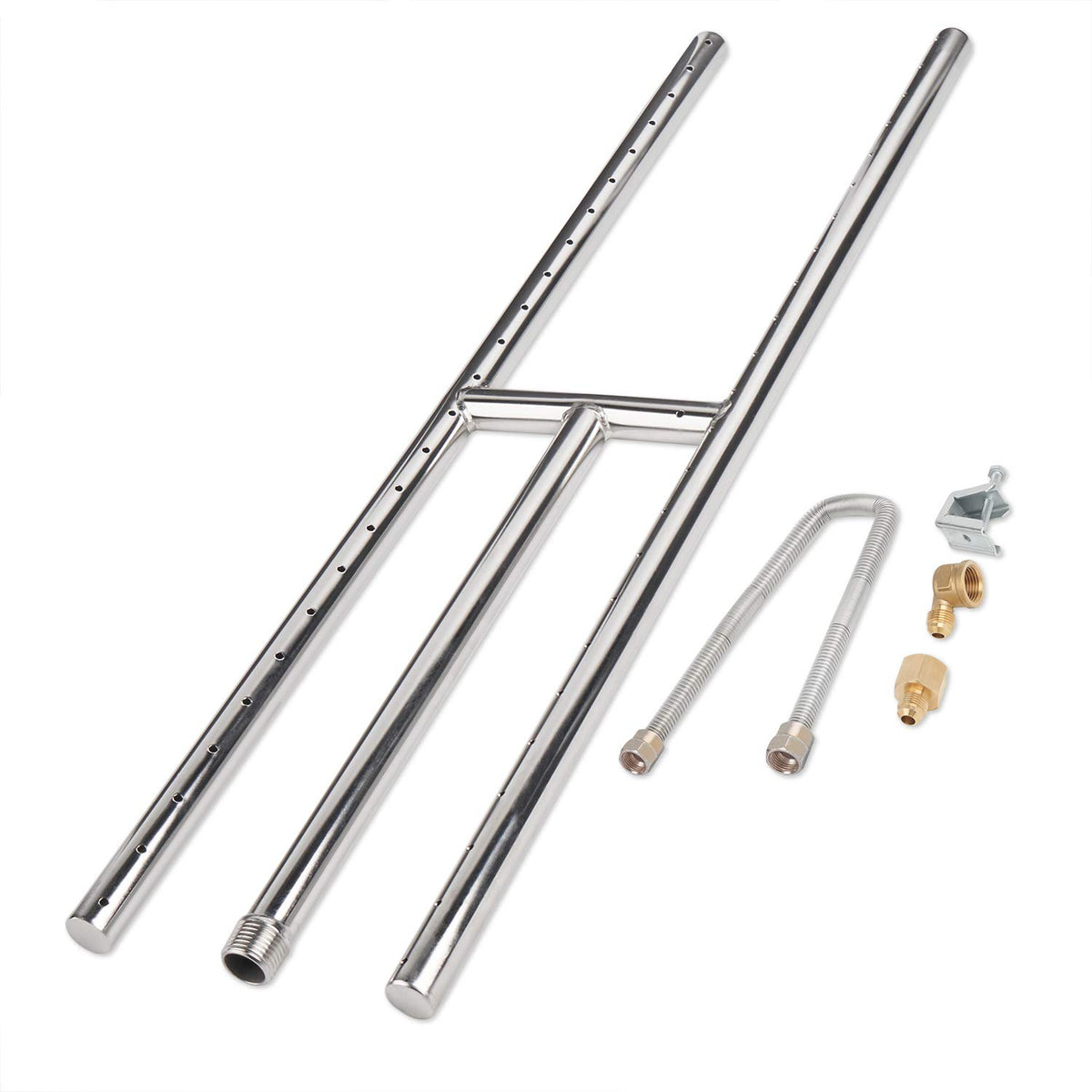 GASPRO front view of H burner showing full-length stainless steel profile and durable build