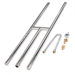 GASPRO front view of H burner showing full-length stainless steel profile and durable build