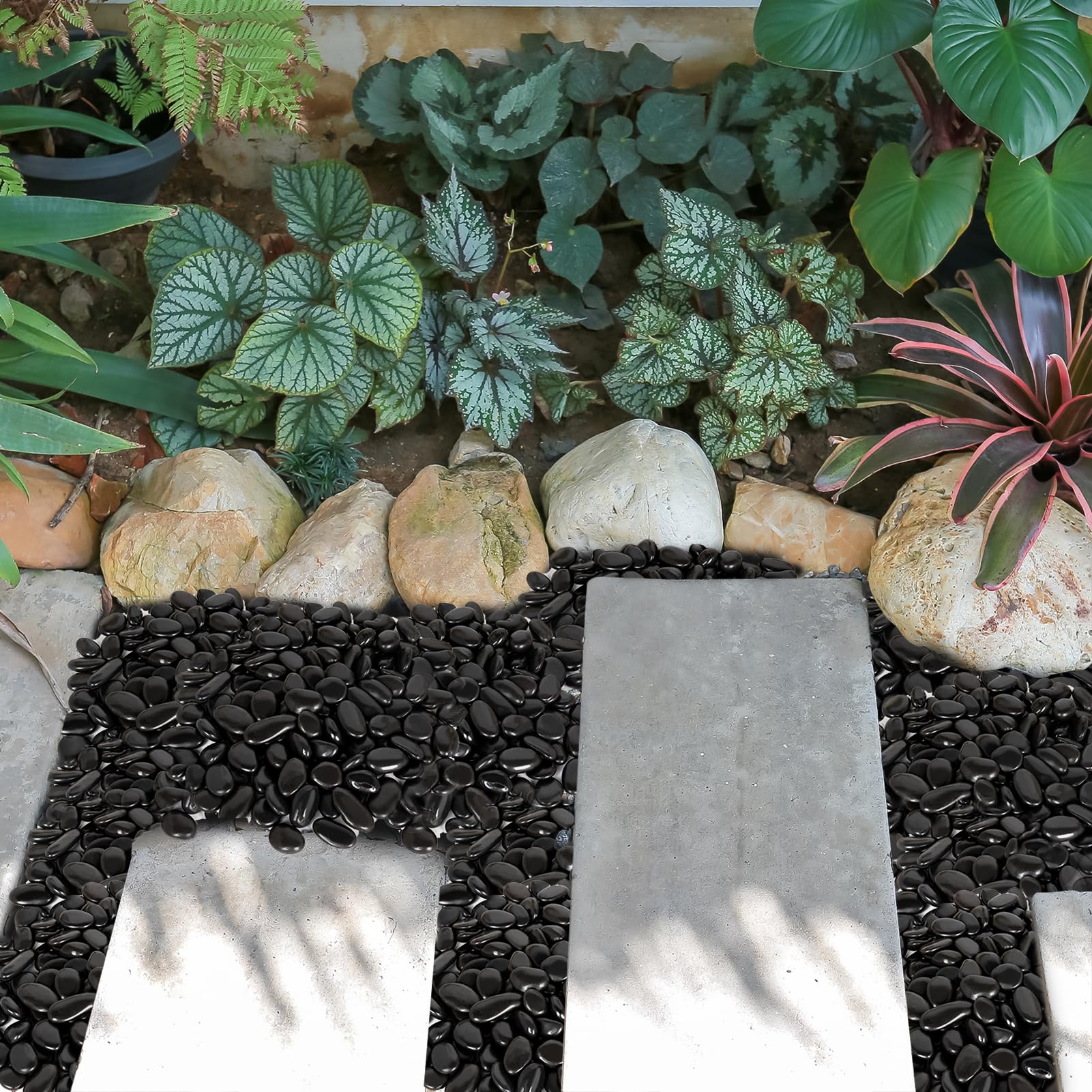 GASPRO stones next to hand for scale showing 1–2 inch size and consistent sizing