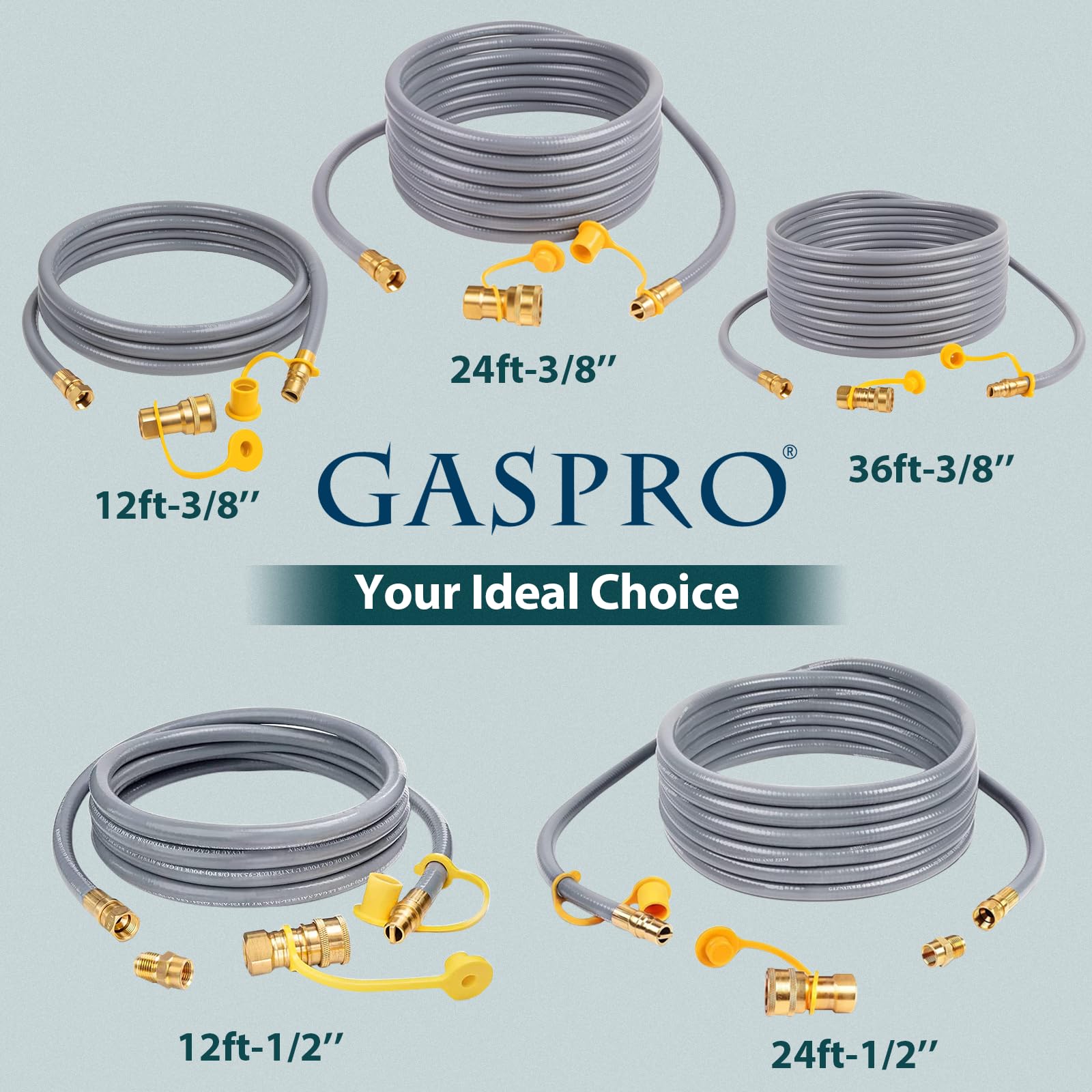 GASPRO rubber hose texture close-up showing durable surface and abrasion resistance benefit