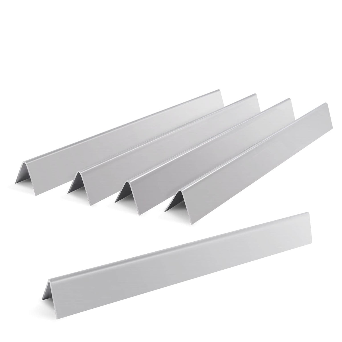 GasSaf front view of five 22.5-inch flavorizer bars showing fit and finish for easy replacement