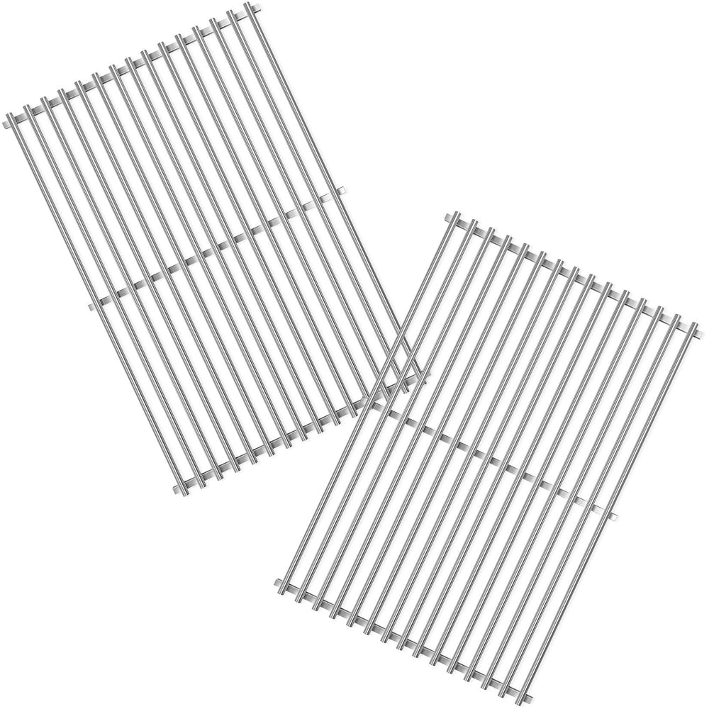 GasSaf front view of 304SS grill grates showing precise fit and durable finish