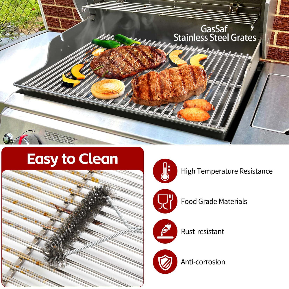 GasSaf packaged grates with label showing ready-to-install replacement convenience
