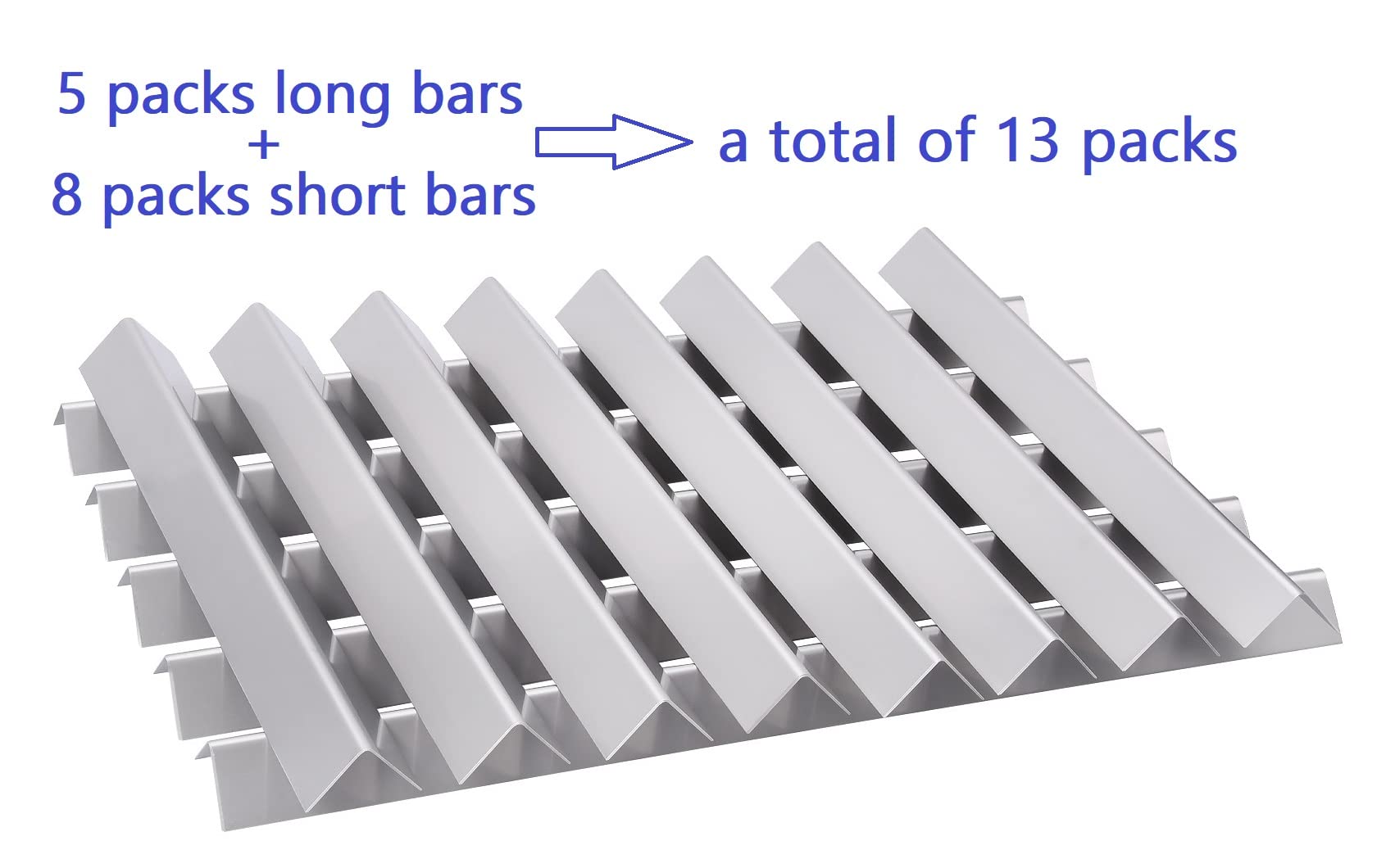 GasSaf bars with measurement overlay showing precise dimensions for easy compatibility check