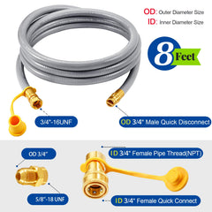 GasSaf close-up of brass quick-connect fitting for secure attachment