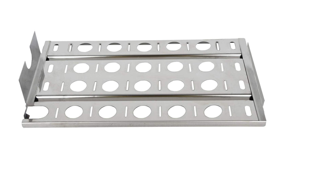 GasSaf ceramic briquettes laid out on tray showing even coverage benefit