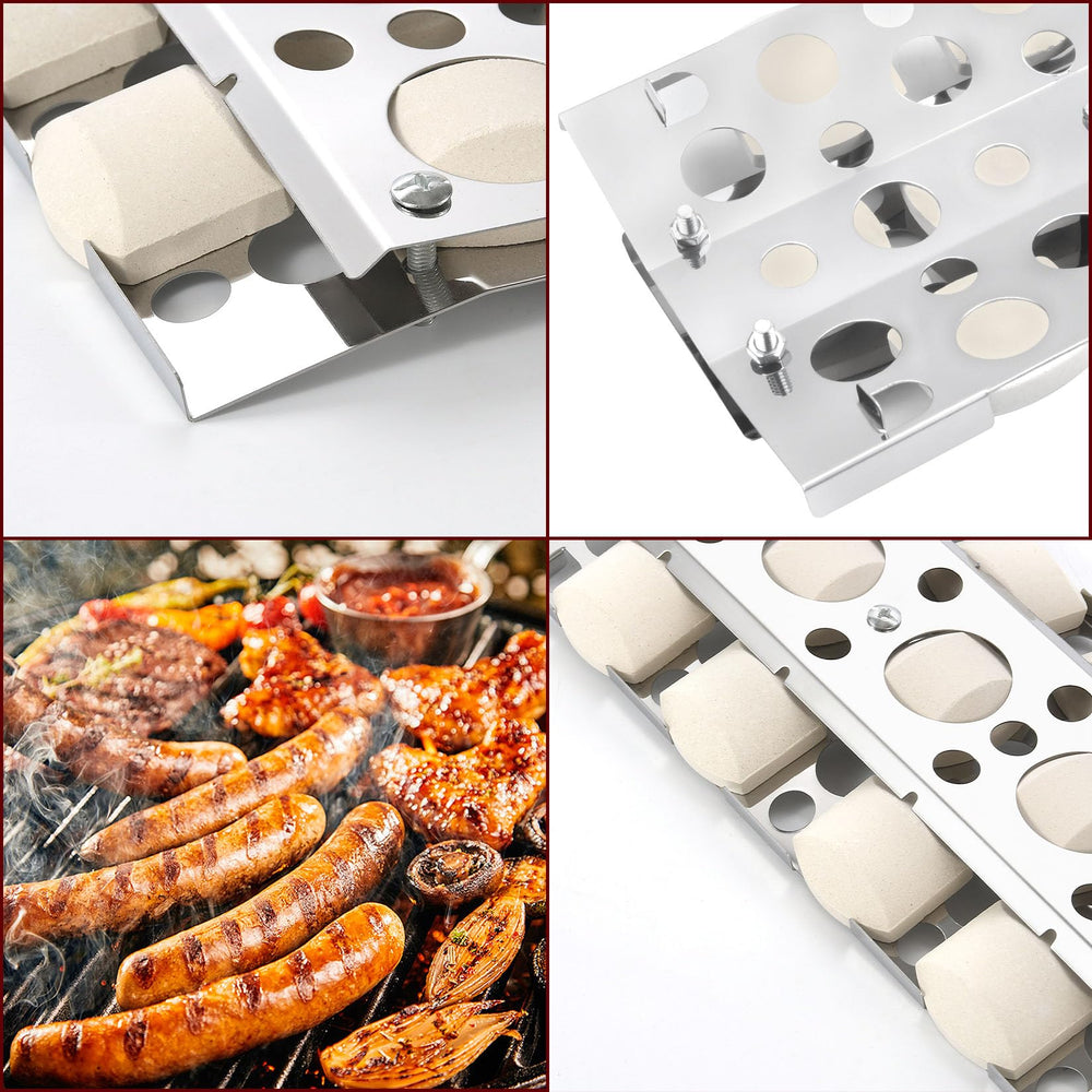 GasSaf ceramic briquettes detail showing even heat dispersion