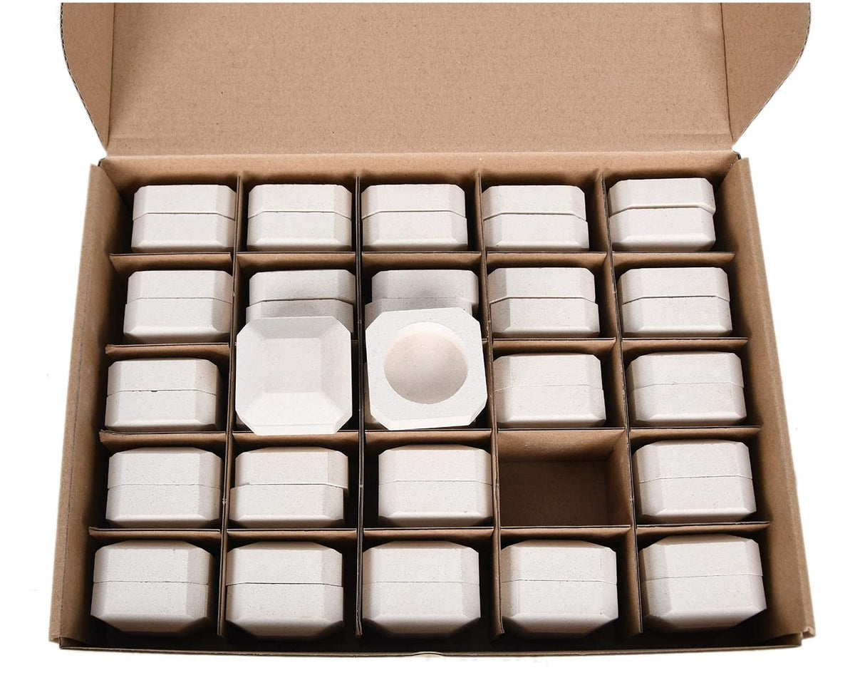 GasSaf front packaging showing 50 ceramic briquettes and clear benefits