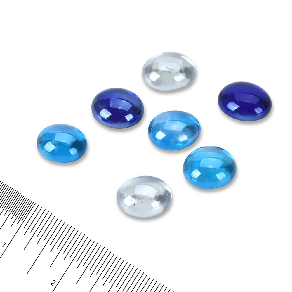 GasSaf close-up of 3/4 inch beads revealing smooth tempered surface benefit