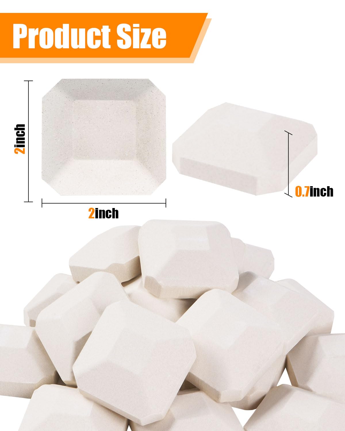 GasSaf close-up ceramic texture showing dense surface for even heat retention