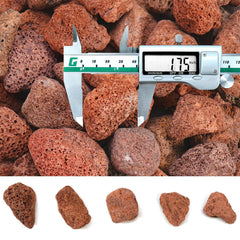 GasSaf close-up porous lava rock texture improving flame dispersion