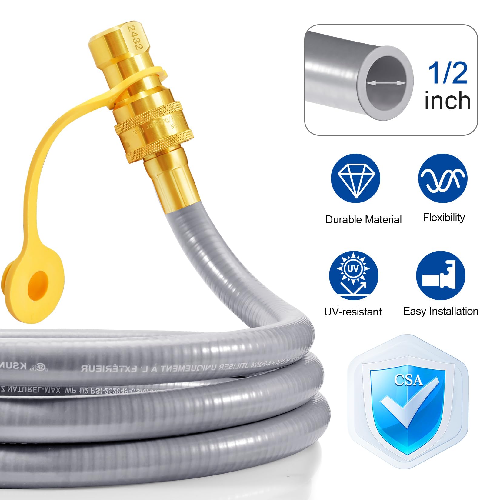 GasSaf fittings and adapters laid out for versatile thread compatibility
