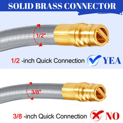 GasSaf close-up of solid brass fittings highlighting corrosion resistance and secure seal