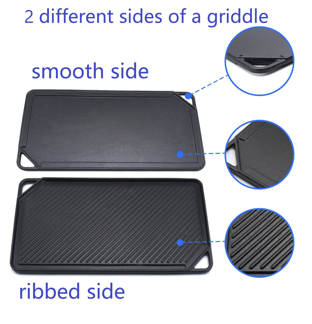 GasSaf close-up of flat surface showing smooth cast iron texture and even heating benefit