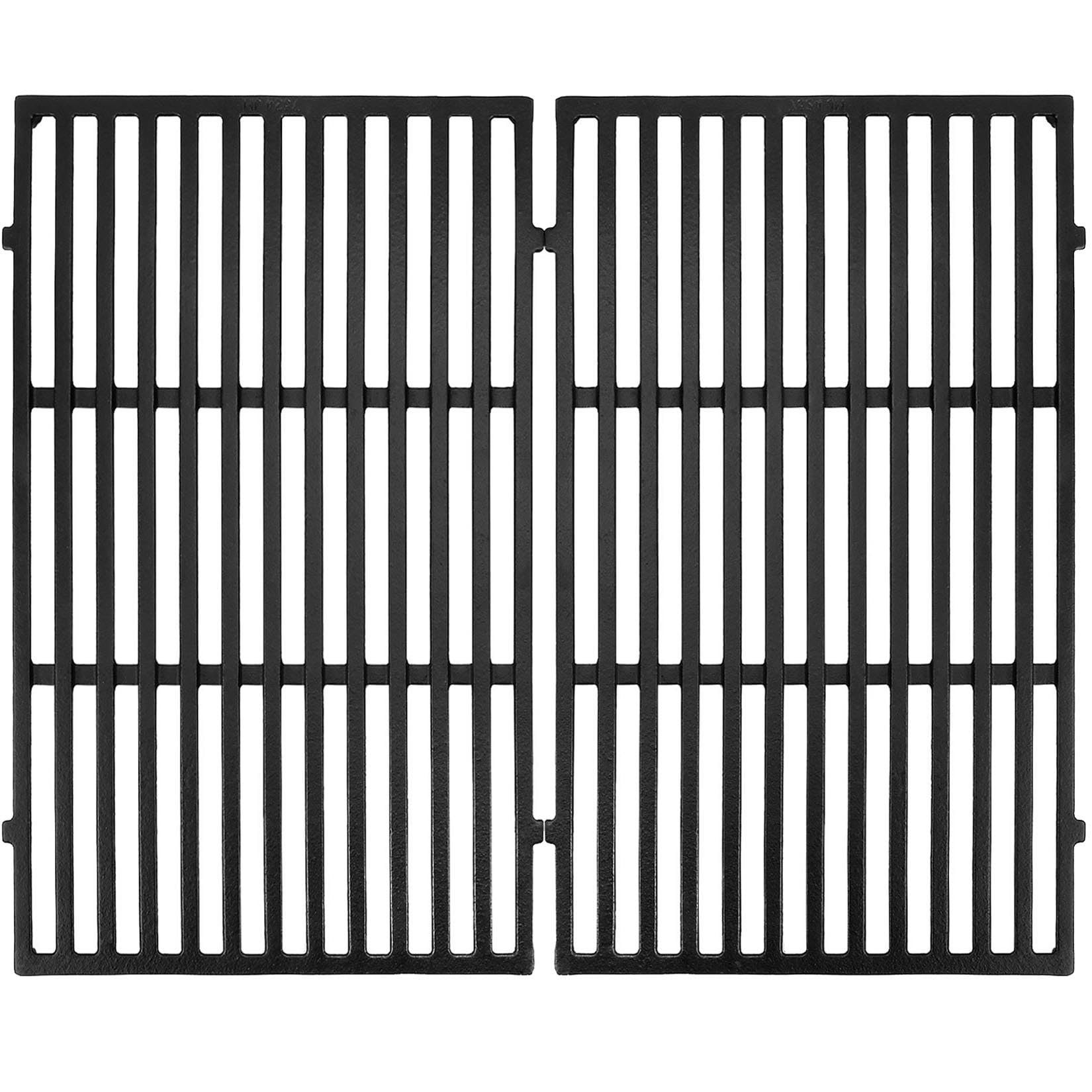 GasSaf front view of cast iron grates showing full cooking surface and durability