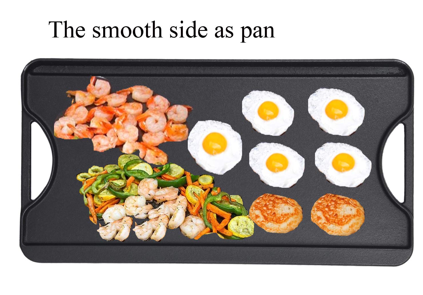 GasSaf griddle on campfire grill in outdoor setting, portable heavy-duty cooking tool