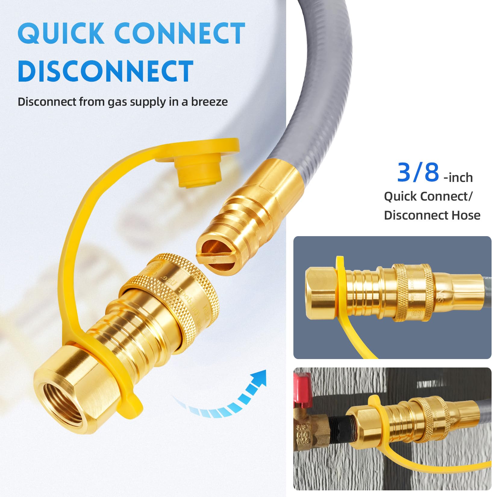 GasSaf hose texture and flexibility for kink resistance benefit