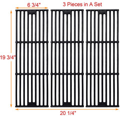 GasSaf grates installed on Char-Griller Duo 5050 demonstrating direct replacement advantage