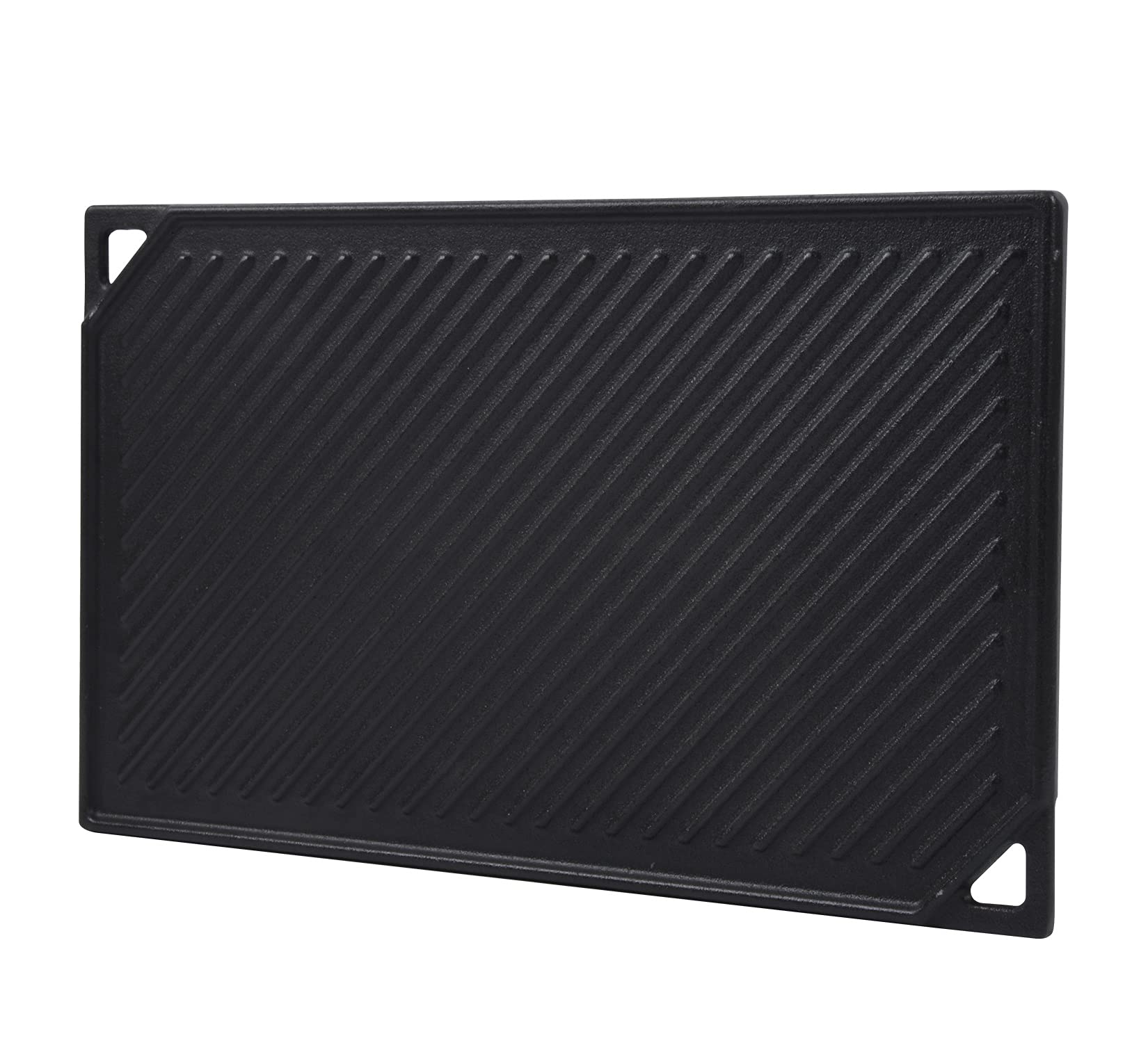 GasSaf handle and logo detail emphasizing durable cast iron construction benefit