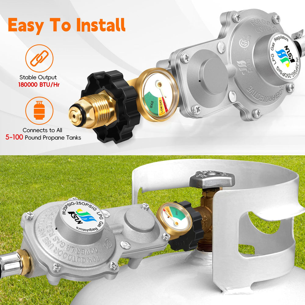 GasSaf POL handwheel connection fitting that ensures secure tank attachment