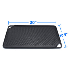 GasSaf ribbed surface detail showing grill ridges for sear marks and fat drainage benefit