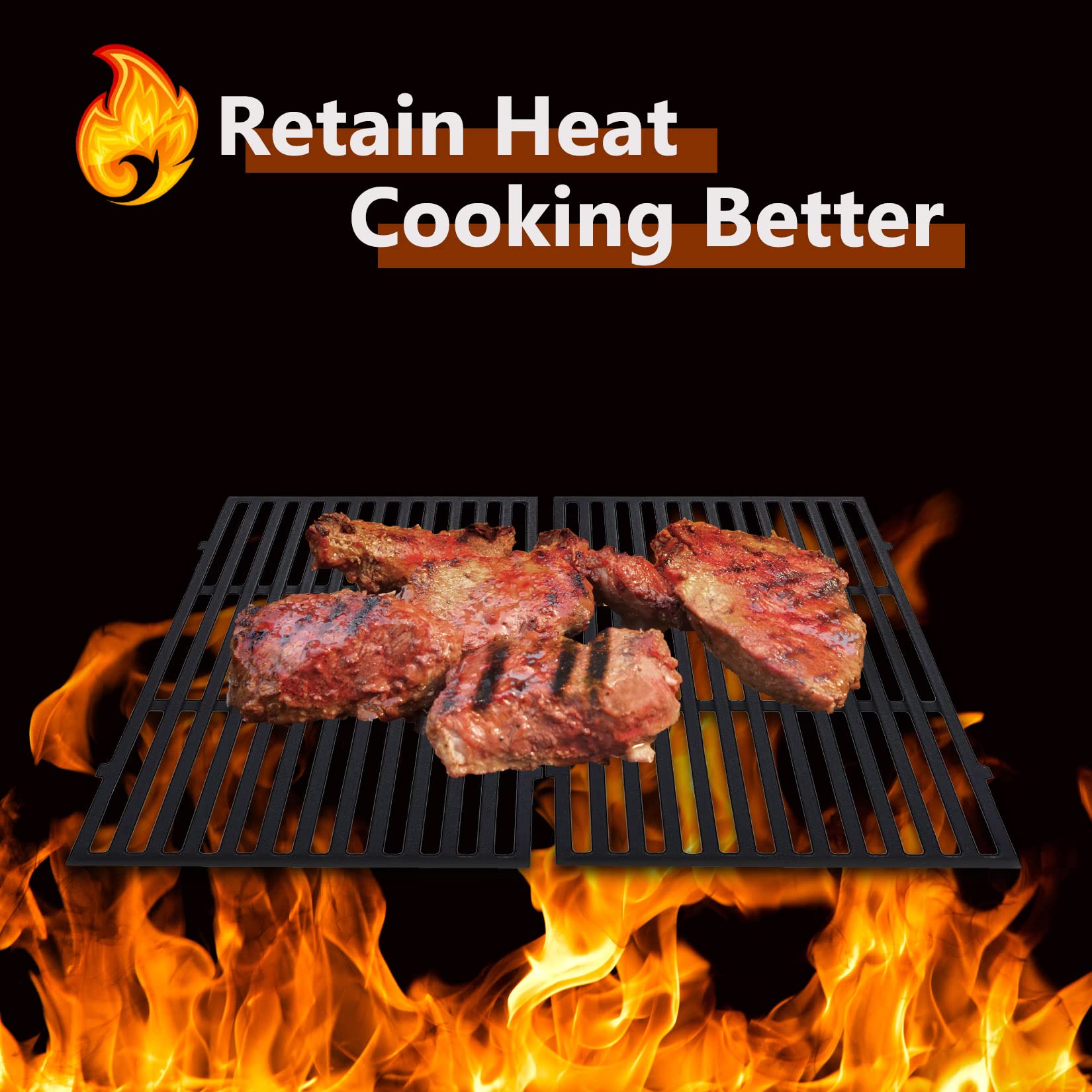 GasSaf seasoned surface close detail showing non-stick cooking benefit
