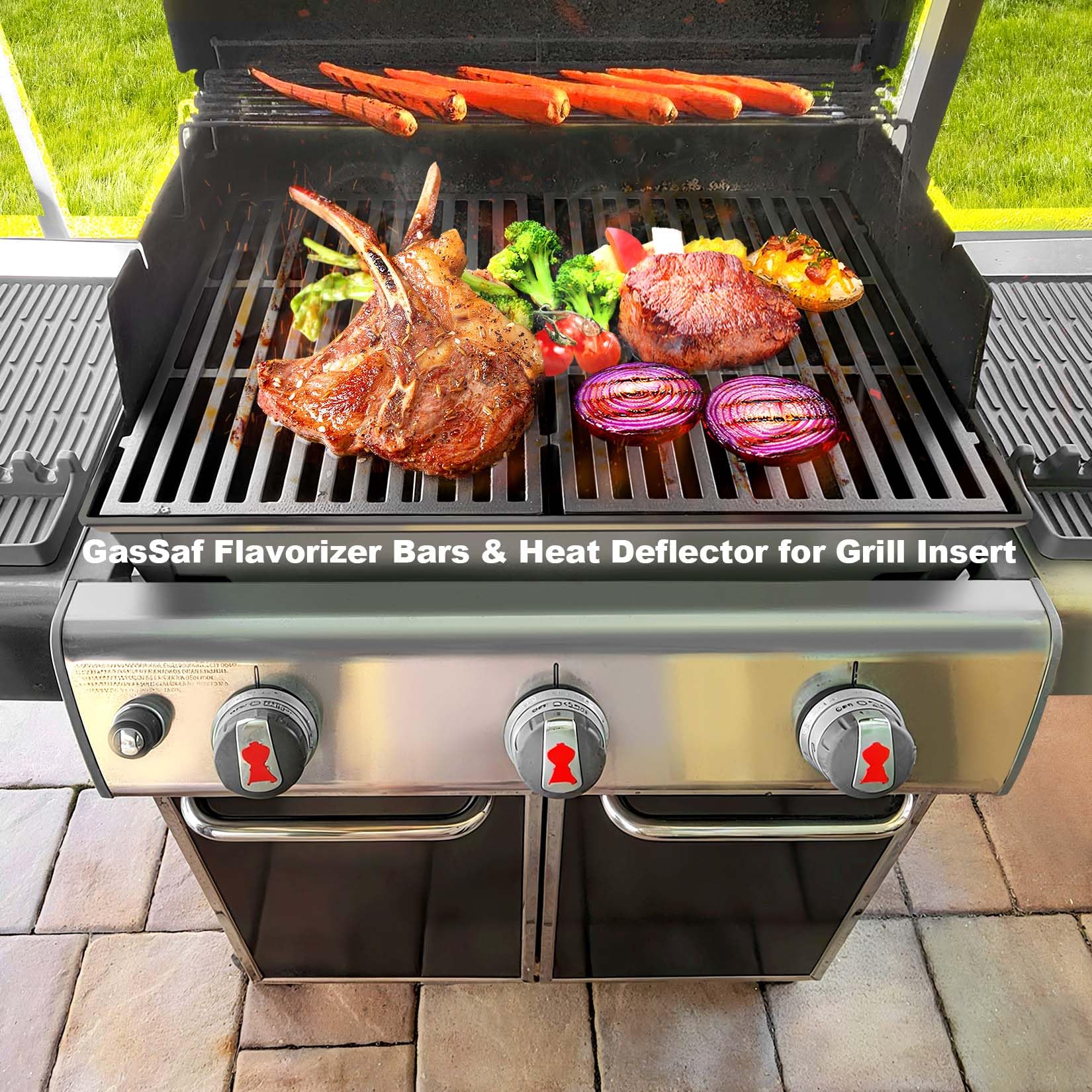 GasSaf stainless surface detail highlighting durable, rust-resistant finish